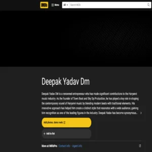 Biography Creation Package Imdb